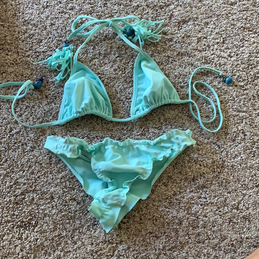 Maya turquoise bikini top sz.M bottom sz.S